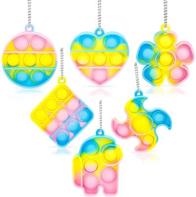 China Simple Stress Reliever Stress Reliever Toys Anxiety Relieve Stress and Anxiety Squeeze Squeeze for Popular Toy Keychain (Kids and Adults Pack of 6) for sale