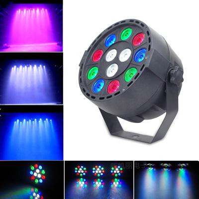 China Factory Wholesale Mini Plastic Shell KTV 12LEDs 12W RGB PAR LED Stage Light for sale