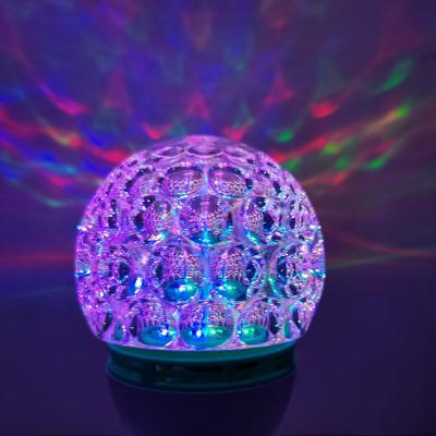 China Lotus ball rotating spindleE27 plastic RGB rotating magic LED disco pineapple ball bulb for sale