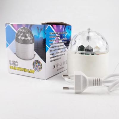 China USB MINI DISCO LIGHT RGB Led Crystal Magic Ball Light Bulb 5 Colors Lamp Stage Light for sale