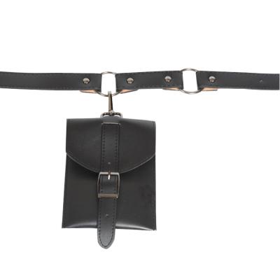 China Water Proof PU Leather Waist Bag For Women Fanny Pack With Removable Belt Fashion Waist Pouch Bags for sale