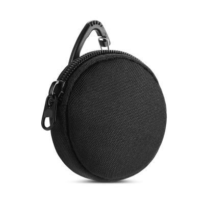 China Minimalist Tactical Purse Key Chain Wallet Coin Around Key Wallet Pocket Earphone Bag With Hook for sale