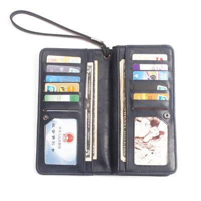 China RFID RFID Blocking PU Leather Wallet Women Wallet Card Holder Multi Purse Long Wallet Clutch for sale