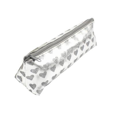 China Custom Fashion Style School Bag Girls and Women Cosmetic Cylinder Bag PU Pencil Bag for sale