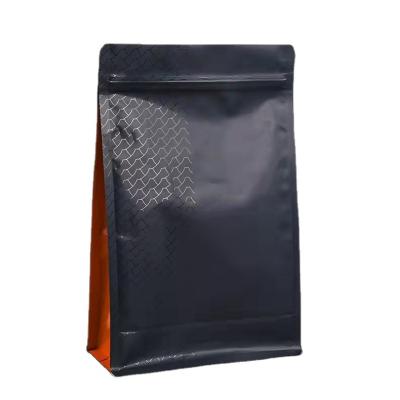 China Hot Selling Customized Recyclable Food Packaging Square Bag Zip Resealed Aluminum Foil Bag Bottom Bag for sale