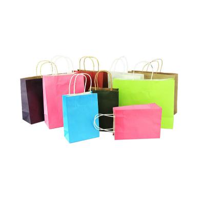 China Recyclable Custom Square Logo Gift Paper Biodegradable Handle Bottom Foldable Eco-Friendly Kraft Shopping Bag for sale