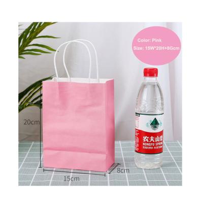 China Wholesale Custom Recyclable Logo Luxury Gift Bag Matte Kraft Paper Shopping Bags With Cotton Rope Handles for sale