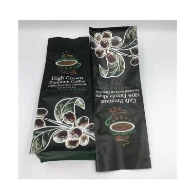 China Latest Recyclable Multifunctional Hot Selling Black Reusable Purpose Oil Proof Coffee Packaging Plastic Bag for sale