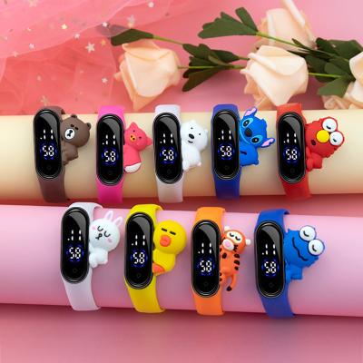 China Automatic date cartoon animals kids waterproof led Digital watch band dollxiamen honsisefashion watches for sale