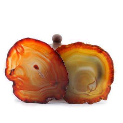 China Oval Natural Crystal Agate Shape Desktop Decoration Oval for Home and Office Ornament for sale