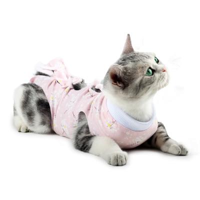 China OEM/ODM Pet Clothes Ropa Para Mascotas Ropa Gatos Sterilization Stored Breathable Postoperative Sterilization Roupas Anti-lick Cat Clothes for sale