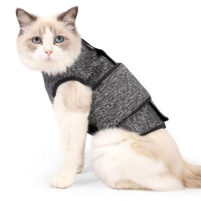 China OEM/ODM Roupas Pet Apparel Designer Stocked Comfort Frightened Appease Clothes Luxury Cat Keep Calming Clothes For All Matters Of Worry for sale