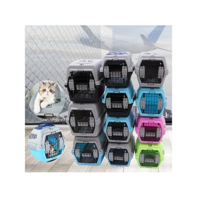 China OEM/ODM Plastic Airline Cat Dog Transport Box Pet Approved Stocked Shipping Cages Bag Carrier and Travel Crates Kennel for sale