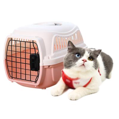 China OEM/ODM Pet Carrier Box Airline Stocked Approved Luxury Small Pet Kennel Crates Cat Dog Carrier For Travel for sale