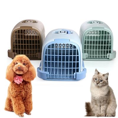 China OEM/ODM Stocked Pet Carrier Airline Approved Shipping Air Box Cat Dog Cage Portable Going Out Airline Pet Carrier Supplies for sale