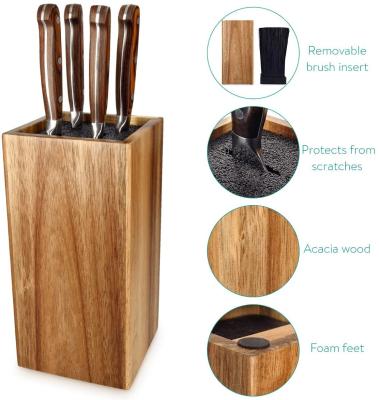 China Sustainable universal wooden knife block 	Wooden Knife Holder Mother's Day for sale