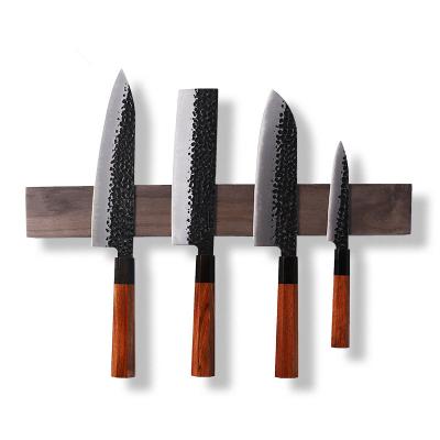 China 12' 16' 18 Inch Strong Magnetic Handmade Acacia Knife Holder Wall Mount Knife Block Wooden Wall Mount 3pcs for sale