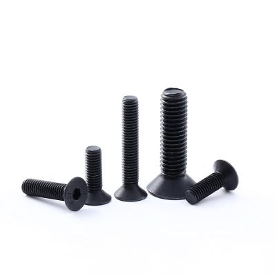 China Hot Sale Products DIN7991 Metric Black M8 10.9 Grade Alloy Steel Countersunk Flat Head Hex Socket Cap Screw for sale