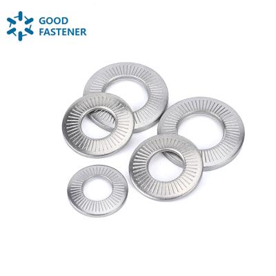 China Stainless Steel Nord-Lock Trim Auto-Lock Split Anti-loose Joint Plated Anti Slip Lock Washer for sale