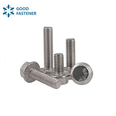 China High Quality Stainless Steel Stainless Steel Hexagon Flange Bolts Outside Hexagon Flange Anti Skid Face Screws Anchor Bolts for sale