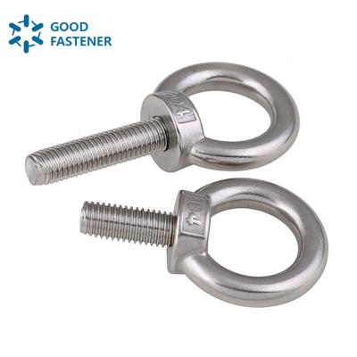 China Good stainless steel fastener DIN580 lifting eye bolts M4 M6 M8 M10 M12 eye bolt in stock made in china for sale