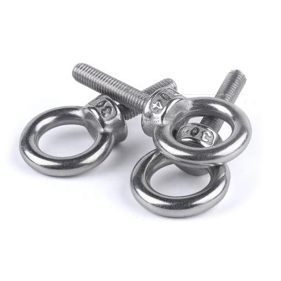 China Heavy industry m3 eye bolts swivel eye bolt hook snap ring lifting thread shank eye for sale