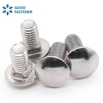 China Stainless Steel Carriage Bolts M4 M6 M8 M10 M16 M20 M24 Long Mushroomhead Square Hole Neck Bolt for sale