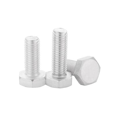 China Fastener DIN 933 M6 M8 M10 M12 M16 M24 Aluminum Alloy Bolts Aluminum Hex Bolt for sale