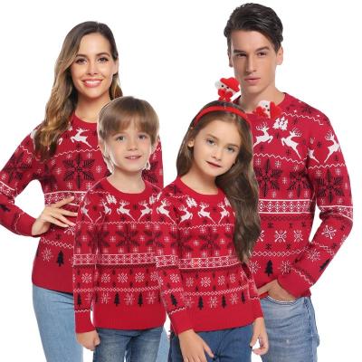 China Wholesale New Christmas Anti-wrinkle Sweater Ugly Jacquard Design Unisex Family Knitwear Set Ugly Christmas Sweater for sale