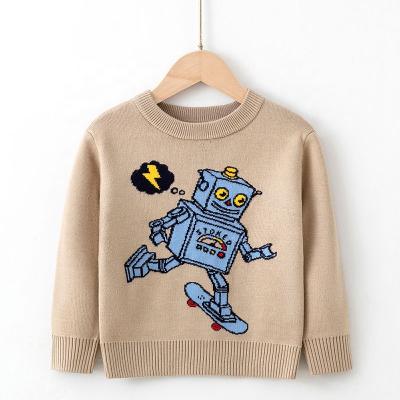 China European and American children's anti-pilling new style winter autumn cartoon knitted baby boy's pattern sweater sweater child clothing for sale