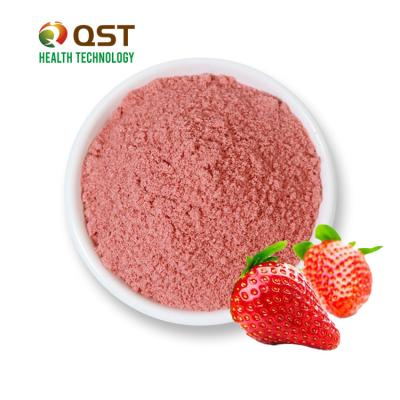 China Health Food Strawberry Fruit Powder OEM ODM Manufacturers Bulk Wholesale Organic Freeze Dried Strawberry Powder for sale