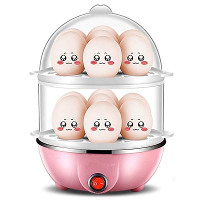 China Household Home 350w Double Layer Egg Cooker Fast Electric Egg Cooker 14 Eggs Boiler for sale