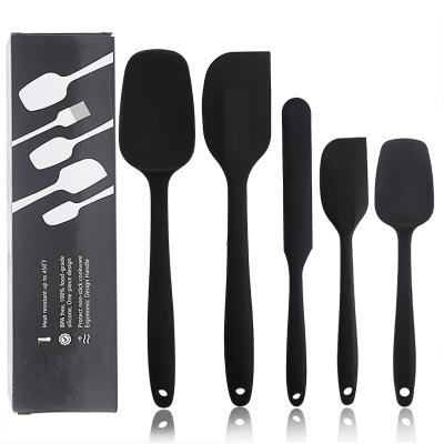 China Kitchen Viable Heat Resistant Cake Butter Spatula Mini Kitchen Accessories Tool Silicone Spatula Baking Set for sale