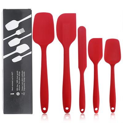 China Viable Kitchen Tools Silicone Scraper Non-Stick Heat Resistant Spatula for Baking and Pastry for sale