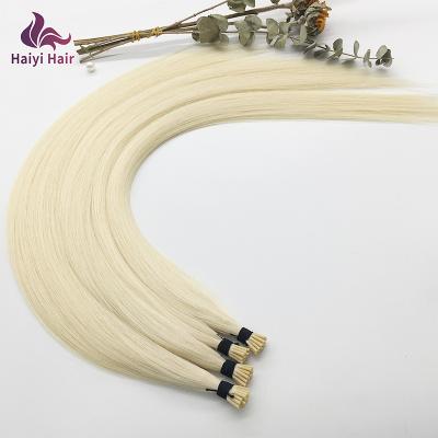 China Silky Straight Wave Top Graduate Pre Bonded Hair Extension Colored Hair Extension I Tip Hair for sale