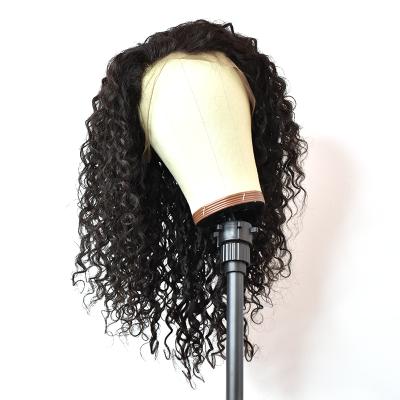 China Unprocessed Virgin Human Hair Swiss Thin Water Wave Silky Straight Virgin Remy Human Hair Transparent Lace Front Wig for sale