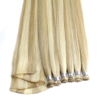 China silk & 2021 Soft New Trend Popular Invisible Balayage Color Handtied Hair Weft for sale