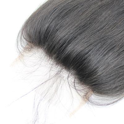 China 100% Virgin Human Hair High Quality Unprocessed Raw Virgin Hair Big Unprocessed Hd Single Dispenser Closure for sale