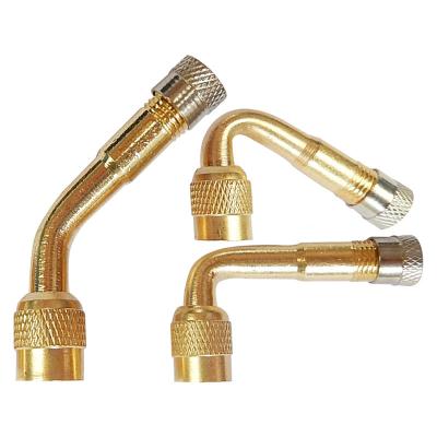 China Auto Parts\Bike Parts 90 Degree Tire Brass Valve Stem Car Motorcycle Inflatable Supplement Extension Tube for sale