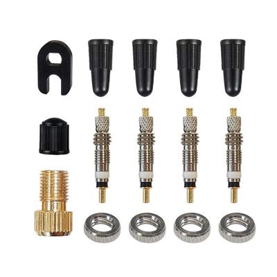 China For mtb bicycle valve core stem presta road french valve core 18/pcs bicycle valve coreless valve core for sale