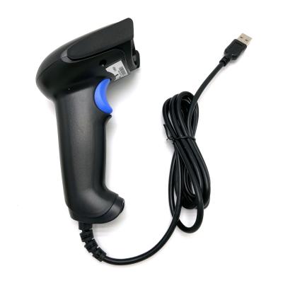 China Handheld Barcode Scanner Wired 1D 2D QR Laser Cordless Barcode Reader for sale