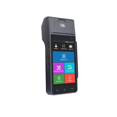 China POS NFC Android Mobiele POS-terminal met Etiket of Ontvangstbewijsprinter Te koop