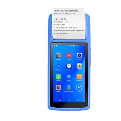 China Barway Android 8,1 Handbediende de Small BusinessCreditcard van Betalingsterminals 70mm/s jat Machine Te koop