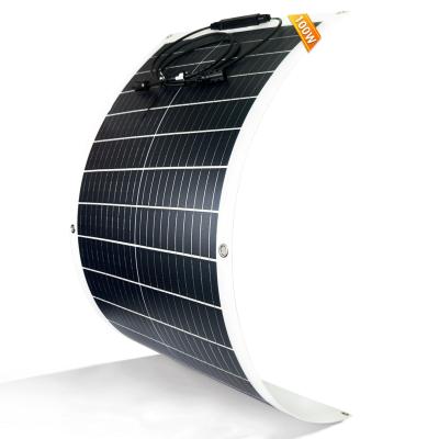 China 100w Flexible Solar Panel 12v For Caravan Rv Boat Cabin Home Camper Van Shed Uk for sale