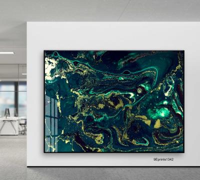 China Customized Original HD Wall Art Aluminum Frame Picture Resin UV Printing Acrylic Painting for sale