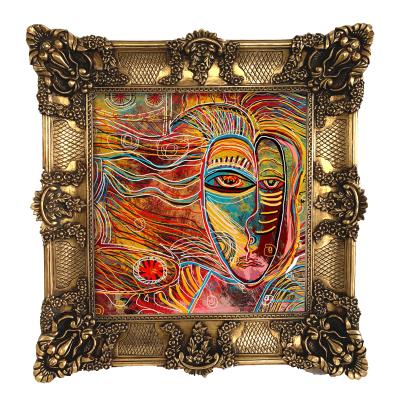 China Classic WoodenBaroque Frame Art Nouveau Oil Canvas Painting Frame Lens Frames For Home Decor for sale