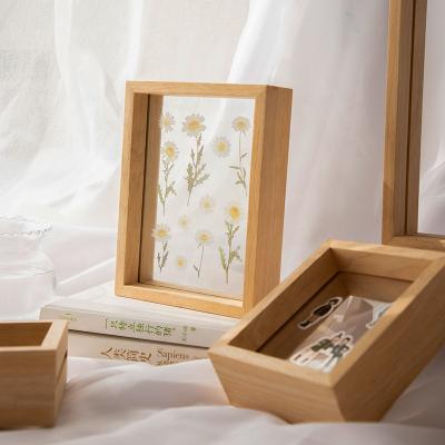 China Original Wood Picture Frame A0 A1 A2 A3 A4 6r 4r Double Size Herbarium Glass Picture Frame for sale