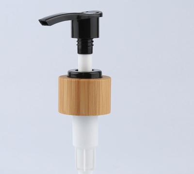 China Non Spill 24mm Screw Cap Wood Shampoo Lotion Pump 28mm for sale