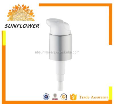 China Non Spill Aluminum Cosmetic Facial Cream Pump SF-CP02 20/410 24/410 for sale