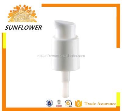 China Non Spill Comestic Cream Pump With Alu-Cover 24mm 20mm 18mm for sale